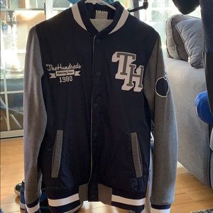 The Hundreds - Varsity Jacket Navy/Gray (small)